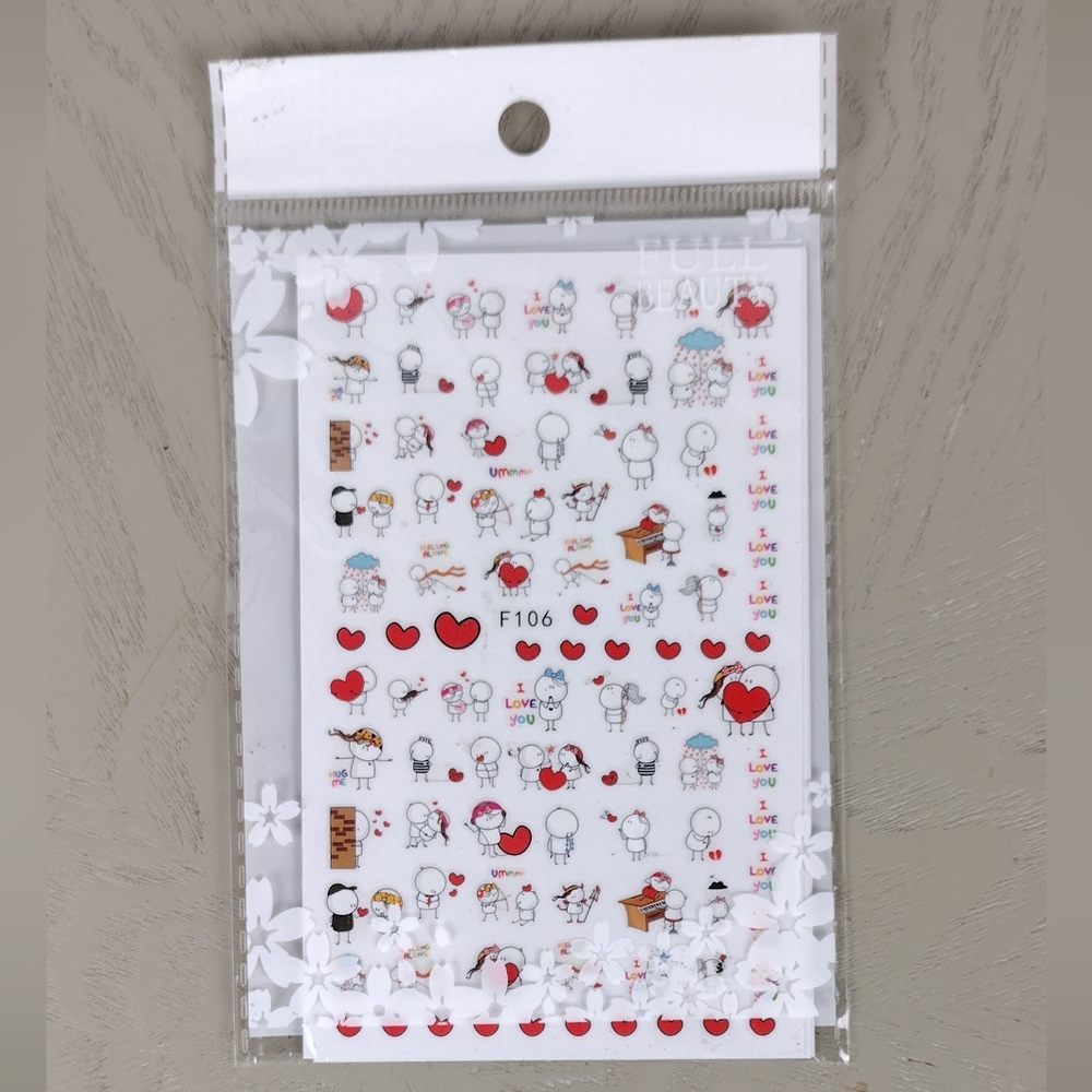 Valentine Love Nail Art